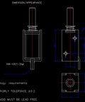 Technical drawing of Two Pack Mini Push Pull Linear Solenoid Electromagnet With 5mm Stroke, DC 5V To 12V, 25 Ohm, open frame