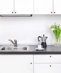 Modern kitchen with Two Pack Antique Brass Kitchen Cabinet Knobs and Vintage Drawer Knobs in Aged Bronze Zinc Alloy Hardware.
