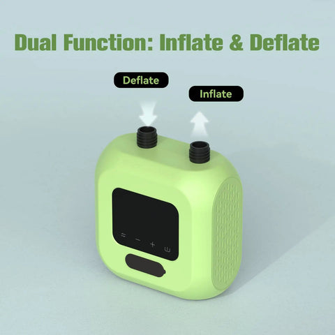 Electric SUP Pump With Battery For Paddle Boards, Dual Stage Inflation, Auto Shut Off, dual function inflate deflate