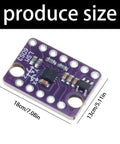 Pro-Grade IMU Sensor Module For Wearables And Embedded Projects With Temperature Compensation And FIFO Buffer, High-Precision Motion Tracking, Dual-Axis Accelerometer And Gyroscope, Low Power, Temp Sensor Included. Purple PCB 18x13mm