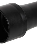 Front view of black plastic Two And A Half Inch To Thirty Five Millimeter Dust Hose Port Adapter For Power Tools Helps You Hook Up More Vacuum Attachments.