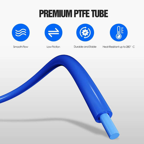 Bowden Tube Kit For 1.75mm Filament PTFE Tube With PC4 M10 And PC4 M6 Connectors Cutter Included 3D Printer Accessory