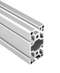 Close-up of 4080 T-slot profile from the Beefy 4080 Aluminum Extrusion Frame Kit With Anodized Linear Rail and T Slot Profiles For DIY CNC And 3D Printer Builds European Standard Heavy Duty Easy Assembly High Precision Rig