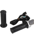 Half Twist Electric Bike Throttle With Led Power Indicator And Key Lock For 36V E Bikes And Scooters, shown with wiring