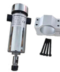 Ready To Roll Air Cooled 800W CNC Spindle Motor Kit With ER11 Collet Chuck DC 110V Power Supply And Quick Dial Speed Governor, motor with collet and screws.