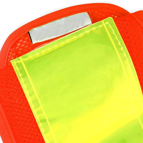 Heavy Duty LED Safety Vest With 16 Bright Red Lights And 360 Degree Reflective Tape Adjustable Polyester Mesh Work Vest Built Tough For Night Running Road Crews And Street Savvy Commuters