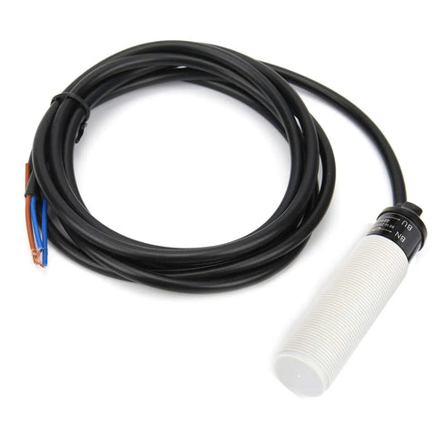 Inductive Proximity Switch With 8mm Sensing Distance 90 250VAC Capacitive Approach Sensor with durable ABS housing and power cord