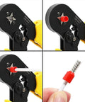 Insulated Wire Ferrule Kit 240 PCS End Terminals For Car Audio Electronics And Communications AWG 10 12 8 4, PVC Flame Retardant Ferrules used with crimping tool
