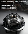 2 Pack Heavy Duty Front Wheel Bearing And Hub Assembly For Wrangler JK 2011 Through 2018 5 Lug With ABS close-up view