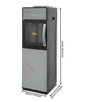Top Loading Water Cooler Dispenser with Hot and Cold Water, Removable Drip Tray, LED Indicators, Bottom Storage, 38.1 inch height