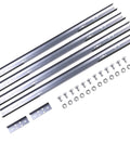 Vertical Track Replacement Kit For 7 Foot Garage Doors With 76 Inch Spliced Rails In Galvanized Steel Hardware Left And Right Brackets Compatible With 2 Inch Rollers