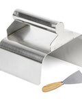 Curb Edger Trowel For Concrete Edging, Ergonomic Slant Design Hand Tool For Landscape Curbing, 4 X 6 Inch Curb Tool With Sharp Edges