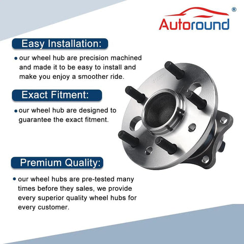 Image showing Rear Right Wheel Hub And Bearing Assembly 512207 With ABS Sensor For Toyota Camry Avalon Highlander Solara And Lexus.