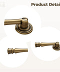 Retro Vintage Brass Cabinet Knob 2.8 Inch Single Hole Dresser Pull In Antique Bronze Finish For Cabinets Doors And Cupboards Durable Rust Resistant Hardware To Give Your Kitchen Or Bathroom A Fresh Retro Vibe showing detailed close-up of brass finish and round base design