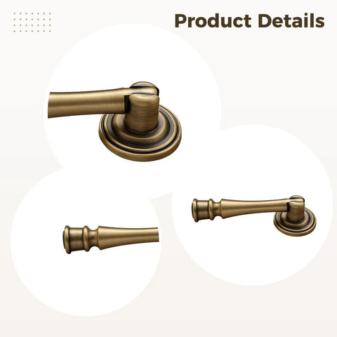 Retro Vintage Brass Cabinet Knob 2.8 Inch Single Hole Dresser Pull In Antique Bronze Finish For Cabinets Doors And Cupboards Durable Rust Resistant Hardware To Give Your Kitchen Or Bathroom A Fresh Retro Vibe showing detailed close-up of brass finish and round base design