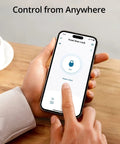Smartphone showing app remote control for C210 Keyless Entry Smart Lock With Built In WiFi Deadbolt No Bridge Required No Brainer Easy Install