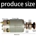Rock Solid Brushless Angle Grinder Motor Replacement Part dimensions with measurements for home workshop power tools.
