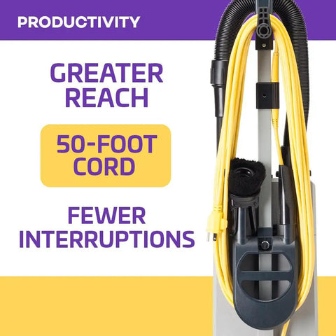 ProForce 1200XP Heavy Duty Commercial Upright Vacuum Cleaner With Dual Motor, Powerful Suction, Bagged Design, Advanced ProLevel Filtration And Hepa Media For Industrial Hotels Offices And Retail Spaces