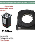 2Nm Close-loop Stepper Motor Driver All-in-one Kit & Gearbox featuring high torque for precise movements in CNC applications.