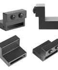 Beefy Zinc Alloy Barn Door Stopper with Rubber Cover for 40mm Wide and 6mm Thick Track Standard Hole Design Prevent Roller Fall Heavy Duty Hardware