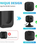No Drill Wall Mount Bracket For Outdoor 4 And Outdoor 2K Plus Mini 2 And Indoor Cameras, adhesive mount design for Blink cameras