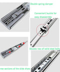Heavy Duty Soft Close Drawer Slides With Telescoping Rails Metal Drawer Runners Built For Tough Cabinets Smooth Quiet Damping Buffer Track For 16 Inch Drawers