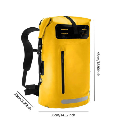 Waterproof Hiking Backpack With PVC Construction Large Capacity Daypack For Outdoor Adventures Rucksack Style Camping Bag