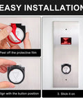 Installation steps of Clear Push Button Switch Cover Protector For Computers And Home Appliances To Keep You From Accidental Shutdowns.