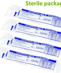 Sterile packaging of Rugged 10 Pack Half Ml Syringes Matched With 29 Gauge Half Inch Needles for precise lab use.
