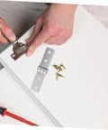 LAPYAPPE stainless steel heavy-duty cabinet hinge kit with mounting plate and screws