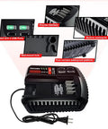 Fast 20V Battery Charger For Craftsman Batteries CMCB104 CMCB204 CMCB202 CMCB201 with dual USB and cooling fin design