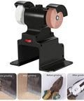 Ultimate 18v Cordless Grinder With Dual Wheels For Sanding Polishing And Deburring. Compact black bench grinder with dual pads.
