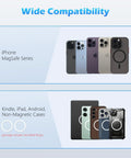Wide compatibility with Magnetic Base For MagSafe Phone Series And PopSocket Grips, Removable Kindle Phone Holder Plate.