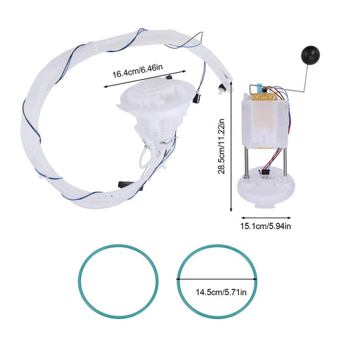 Electric Fuel Pump Module With Sending Unit Left And Right For Chrysler 300 2005 To 2015 And Dodge Challenger Charger Magnum 2005 To 2015 With 2.7L 3.5L 3.6L 5.7L 6.1L 6.4L Plug And Play Replaces 5136023 5136022