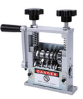 Rcniso 6 Hole Wire Stripping Machine Attachment For Electric Drill showcases V groove feed rollers and safety warning sign.