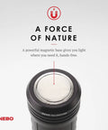 Close-up of the magnetic base on SLYDE Plus 2Nd Gen 400 Lumen Flashlight With 7 Modes, 2 In 1 COB Work Light, Water Resistant, for hands-free use.