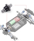 Beefed Up Machine Diff Complete With Metal Outdrive Cups For 16890A Front And Rear RC Car Two Pack M16822 upgrade parts view