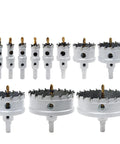 Heavy Duty 16mm Hole Saw Kit With Tct Carbide Cobalt Steel Bits For Cutting Stainless Steel Plates Iron Metal And Thick Alloy Surfaces Effortlessly Today. assorted hole saw bits
