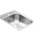 2000 Series Drop-In Single Bowl Stainless Steel Kitchen Or Bar Faucet, 17-Inch, 20 Gauge Easy Fit with QuickMount sink image
