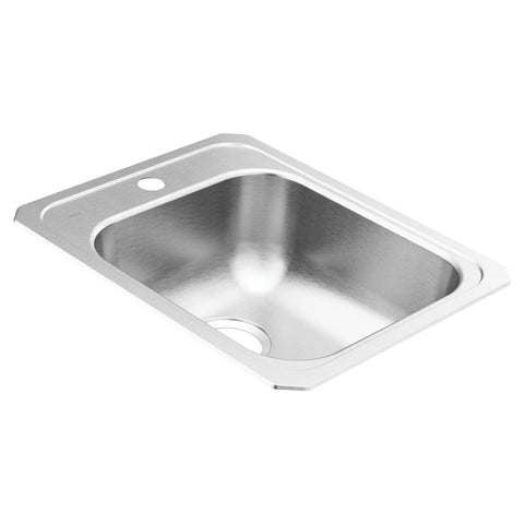 2000 Series Drop-In Single Bowl Stainless Steel Kitchen Or Bar Faucet, 17-Inch, 20 Gauge Easy Fit with QuickMount sink image