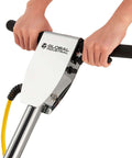 Close-up of the handle and control panel of Corded Dual Speed Floor Machine Workhorse With 20 Inch Cleaning Width Stainless Steel Build
