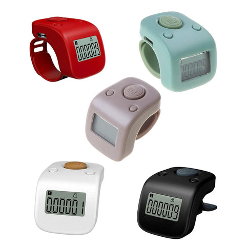 Game Changer Rechargeable Digital Lcd Tally Counter Tracking Up To 9999 With Six Digits For Daily Prayers Crochet Projects And Step Counting In Green, featuring multiple colors.