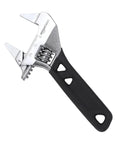 Slim Jaw 5.5 Inch Adjustable Wrench With 1 3 16 Inch Capacity, Narrow Profile For Tight Spots, Drop Forged Cr V Steel