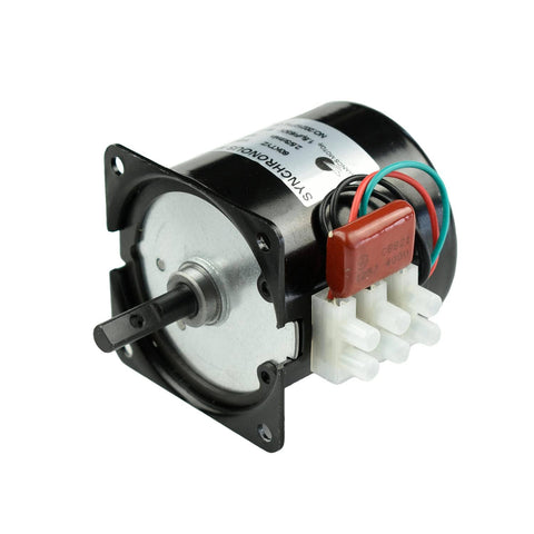 110V 5-6 RPM Gear Reduction Motor with Bracket and Power Cord High Torque Synchronous Drive for DIY Projects and Precision Machinery