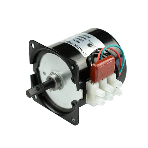 AC Synchronous Geared Motor With Built In Gearbox For Rotisserie Turntable, 110V Low RPM 2.5 To 3, High Torque 80 Kgf Cm, metal casing