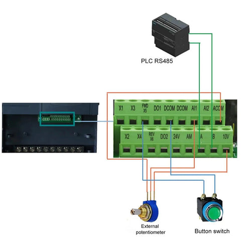 Pro Grade 15KW 20HP 20CV VFD Inverter For 3 Phase Motors 380V AC Variable Frequency Drive With Easy Speed Control And Durable Frequency Converter For Industrial Machinery wiring diagram with PLC RS485