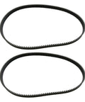 Two Durable 175 Teeth 525mm Bread Machine Transmission Belts for Bread Makers shown in looped view.