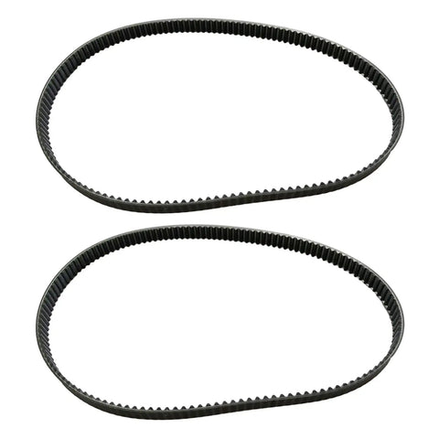 Two Durable 175 Teeth 525mm Bread Machine Transmission Belts for Bread Makers shown in looped view.