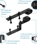 Heavy Duty Sliding Barn Door Kit For 150-400 Cm Openings, Professional Bypass Hardware With Single Track For Double Wooden Doors