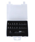 Healifty 22 Pc Hss Broken Bolt Extractor Set Gets Stripped Screws Out Like A Pro With Extension Bit Holder And Socket Adapter For Metal Wood Bolts Fast And Easy, 22-piece HSS kit in case